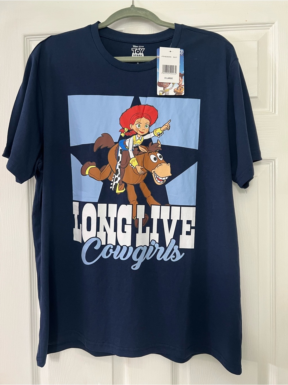 Disney Navy Toy Story Jessie 'Long Live Cowgirls' Graphic Tee